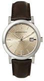  Shop Authentic Burberry The City Gold Dial Brown Leather Strap Watch for Men - BU9011 - Luxxuri