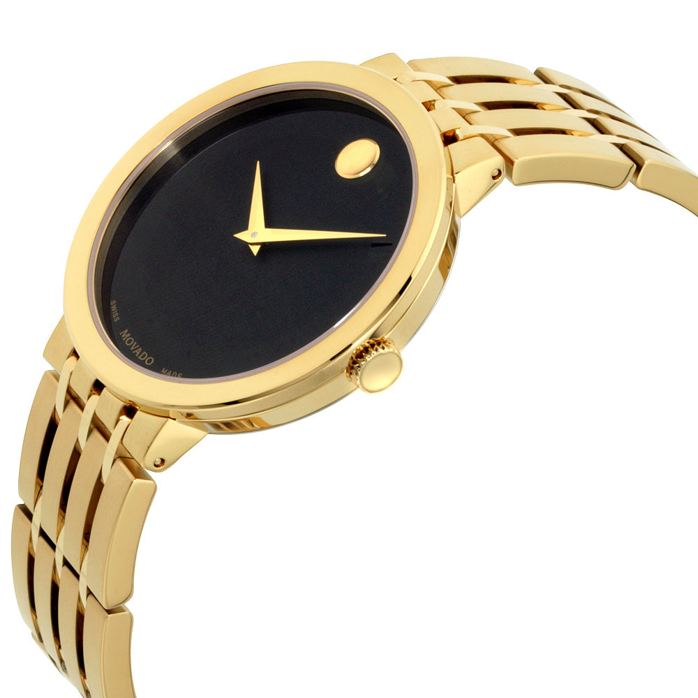  Shop Authentic Movado Esperanza Museum 39mm Black Dial Stainless Steel Watch For Men - 0607059 - Luxxuri