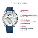  Shop Authentic Tommy Hilfiger Decker Quartz White Dial Blue Rubber Strap Watch for Men - 1791349 - Luxxuri