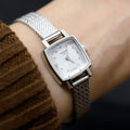  Shop Authentic Tissot Lovely Square Silver Dial Silver Mesh Bracelet Watch For Women - T058.109.11.036.00 - Luxxuri
