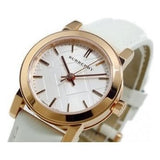  Shop Authentic Burberry The City White Dial White Leather Strap Watch for Women - BU9209 - Luxxuri