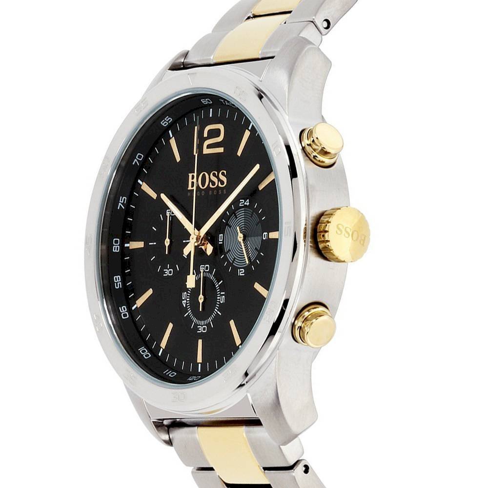  Shop Authentic Hugo Boss Professional Black Dial Two Tone Steel Strap Watch for Men - 1513529 - Luxxuri