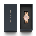  Shop Authentic Daniel Wellington Iconic Link Pink Dial Rose Gold Steel Strap Watch For Women - DW00100335 - Luxxuri