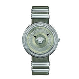  Shop Authentic Versace V Metal Icon Silver Dial Silver & Grey Strap Watch for Women - VLC120016 - Luxxuri