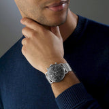  Shop Authentic Emporio Armani Chronograph Black Dial Silver Mesh Bracelet Watch For Men - AR11104 - Luxxuri