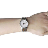  Shop Authentic Tissot T Classic Tradition White Dial Two Tone Mesh Bracelet Watch for Women - T063.210.22.037.00 - Luxxuri