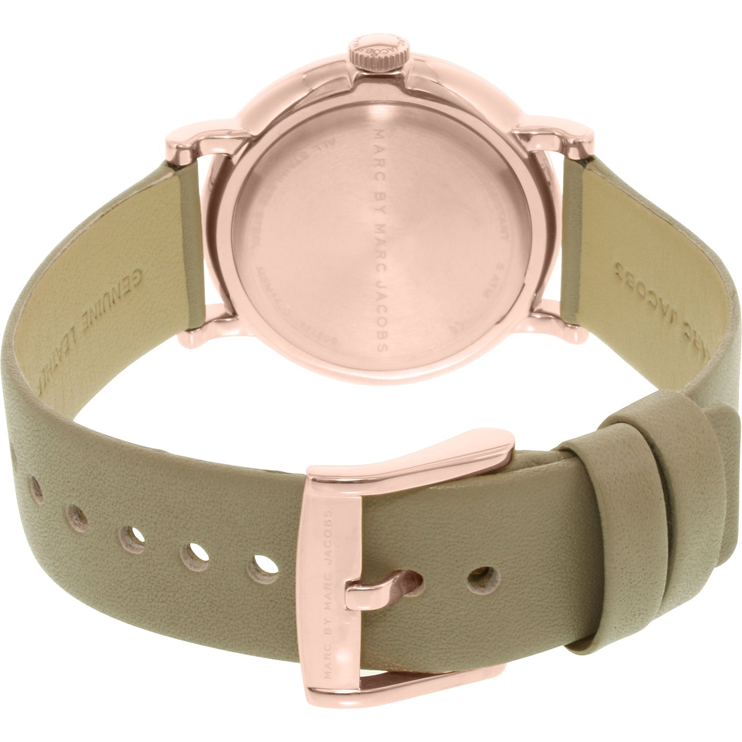  Shop Authentic Marc Jacobs Baker Rose Gold Dial Grey Leather Strap Watch for Women - MBM1400 - Luxxuri