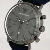  Shop Authentic Emporio Armani Aviator Quartz Grey Dial Blue Fabric Strap Watch For Men - AR11144 - Luxxuri