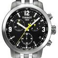  Shop Authentic Tissot PRC 200 Chronograph Black Dial Silver Steel Strap Watch For Men - T114.417.11.057.00 - Luxxuri