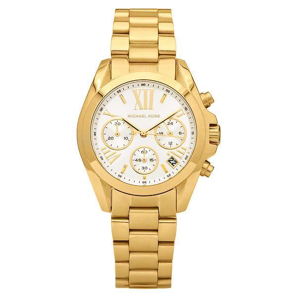  Shop Authentic Michael Kors Lexington Quartz Gold Dial Gold Steel Strap Watch For Women - MK6267 - Luxxuri