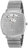  Shop Authentic Gucci Grip Quartz Silver Dial Silver Steel Strap Watch For Women - YA157410 - Luxxuri