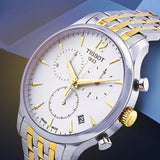  Shop Authentic Tissot T Classic Tradition Chronograph White Dial Two Tone Steel Strap Watch For Men - T063.617.22.037.00 - Luxxuri