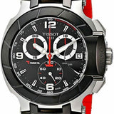  Shop Authentic Tissot T Race Chronograph Black Dial Red Silicone Strap Watch For Men - T115.417.27.051.00 - Luxxuri