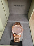  Shop Authentic Burberry The City Rose Gold Dial Rose Gold Steel Strap Watch for Women - BU9039 - Luxxuri