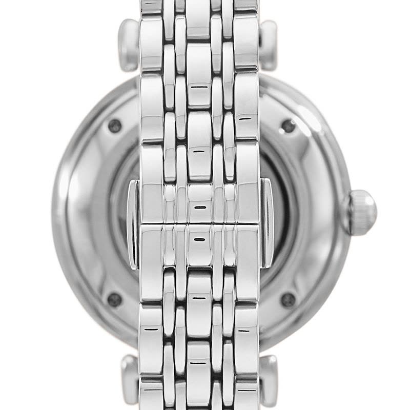  Shop Authentic Emporio Armani Gianni T-Bar Automatic Silver Dial Silver Steel Strap Watch For Women - AR60022 - Luxxuri