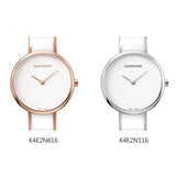  Shop Authentic Calvin Klein Seduce White Dial Two Tone Steel Strap Watch for Women - K4E2N116 - Luxxuri