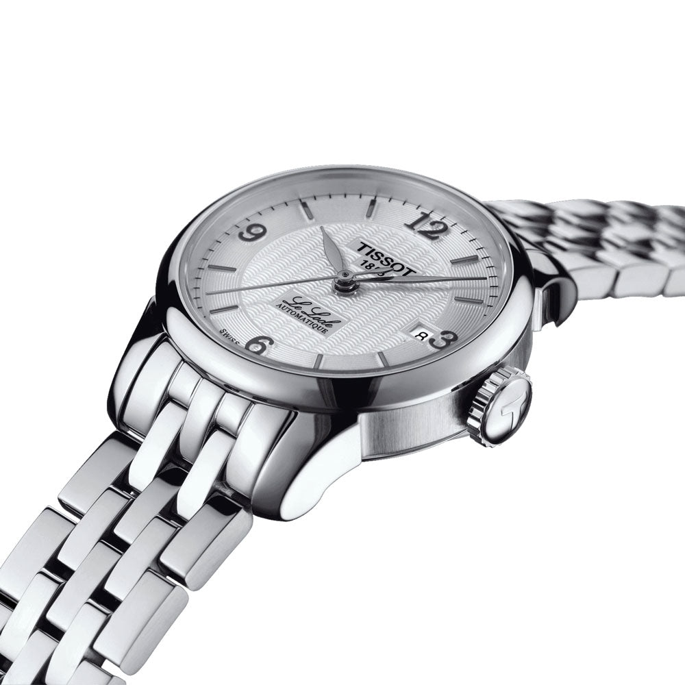 Tissot Le Locle Small Lady Automatic Silver Dial Silver Steel Strap Watch For Women - T41.1.183.34