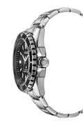 Citizen Promaster Diver Chronograph Black Dial Silver Steel Strap Watch For Men - BN0190-82E