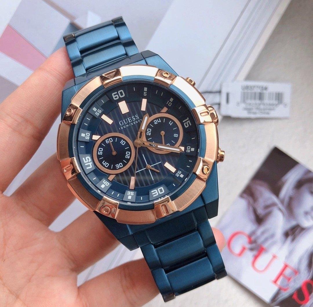  Shop Authentic Guess Jolt Analog Blue Dial Blue Steel Strap Watch for Men - W0377G4 - Luxxuri