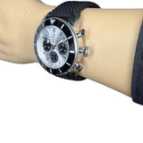  Shop Authentic Breitling Superocean Heritage B01 Chronograph 44 Silver Dial Black Mesh Bracelet Watch for Men - AB0162121G1S1 - Luxxuri