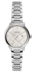  Shop Authentic Burberry The Classic Silver Dial Silver Steel Strap Watch for Women - BU10108 - Luxxuri