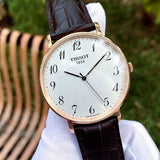  Shop Authentic Tissot T Classic Everytime White Dial Black Leather Strap Watch For Men - T109.610.36.032.00 - Luxxuri