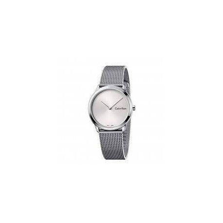  Shop Authentic Calvin Klein Minimal Silver Dial Silver Mesh Bracelet Watch for Men - K3M211Y6 - Luxxuri