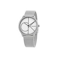  Shop Authentic Calvin Klein Minimal White Dial Silver Mesh Bracelet Watch for Women - K3M5215X - Luxxuri