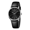  Shop Authentic Calvin Klein Posh Black Dial Black Leather Strap Watch for Men - K8Q311C1 - Luxxuri