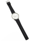  Shop Authentic Calvin Klein Minimal Silver Dial Black Leather Strap Watch for Men - K3M211CY - Luxxuri