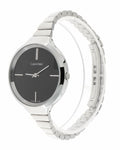  Shop Authentic Calvin Klein Lively Black Dial Silver Steel Strap Watch for Women - K4U23121 - Luxxuri