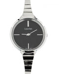  Shop Authentic Calvin Klein Lively Black Dial Silver Steel Strap Watch for Women - K4U23121 - Luxxuri