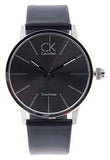  Shop Authentic Calvin Klein Post Minimal Black Dial Black Leather Strap Watch for Men - K7621401 - Luxxuri