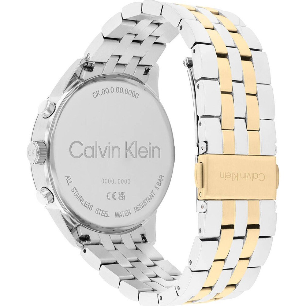  Shop Authentic Calvin Klein Infinity Silver Dial Silver Steel Strap Watch for Men - K5S34B46 - Luxxuri