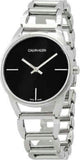  Shop Authentic Calvin Klein Stately Black Dial Silver Steel Strap Watch for Women - K3G23121 - Luxxuri