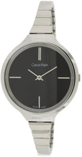  Shop Authentic Calvin Klein Lively Black Dial Silver Steel Strap Watch for Women - K4U23121 - Luxxuri