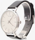  Shop Authentic Calvin Klein Even White Dial Black Leather Strap Watch for Women - K7B211C6 - Luxxuri