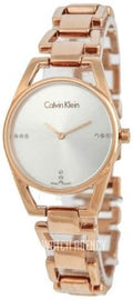  Shop Authentic Calvin Klein Dainty Diamonds Silver Dial Rose Gold Steel Strap Watch for Women - K7L2364T - Luxxuri