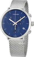  Shop Authentic Calvin Klein High Noon Chronograph Blue Dial Silver Mesh Bracelet Watch for Men - K8M2712N - Luxxuri