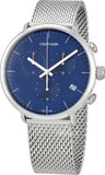  Shop Authentic Calvin Klein High Noon Chronograph Blue Dial Silver Mesh Bracelet Watch for Men - K8M2712N - Luxxuri