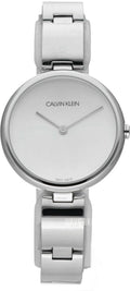  Shop Authentic Calvin Klein Wavy Silver Dial Silver Steel Strap Watch for Women - K9U23146 - Luxxuri