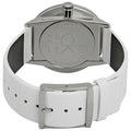  Shop Authentic Calvin Klein Accent Silver Dial White Leather Strap Watch for Men - K2Y2X1KW - Luxxuri