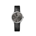  Shop Authentic Calvin Klein Grey Dial Black Leather Strap Watch for Women - K2Y2Y1CU - Luxxuri