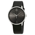  Shop Authentic Calvin Klein Accent Black Dial Black Leather Strap Watch for Men - K2Y2X1C3 - Luxxuri