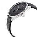  Shop Authentic Calvin Klein Accent Black Dial Black Leather Strap Watch for Men - K2Y211C3 - Luxxuri