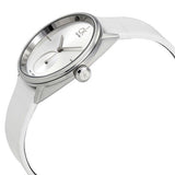  Shop Authentic Calvin Klein Accent Silver Dial White Leather Strap Watch for Women - K2Y231K6 - Luxxuri