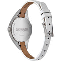  Shop Authentic Calvin Klein Rebel White Dial White Leather Strap Watch for Women - K8P231L6 - Luxxuri