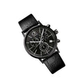  Shop Authentic Calvin Klein Post Minimal Chronograph Black Dial Black Leather Strap Watch for Men - K7627401 - Luxxuri