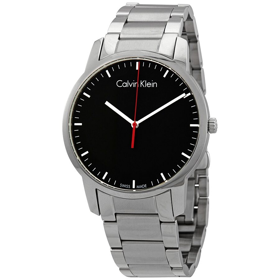  Shop Authentic Calvin Klein City Black Dial Silver Steel Strap Watch for Men - K2G2G141 - Luxxuri