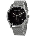 Shop Authentic Calvin Klein City Chronograph Black Dial Silver Mesh Bracelet Watch for Men - K2G27121 - Luxxuri